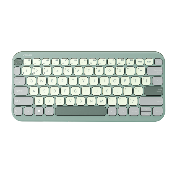 מקלדת אלחוטית ASUS Marshmallow Keyboard KW100 BT Green Tea | PC SQUAD