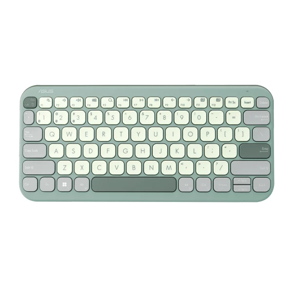 מקלדת אלחוטית ASUS Marshmallow Keyboard KW100 BT Green Tea | PC SQUAD