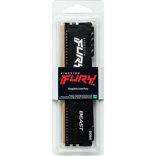 זכרון לנייח Kingston Fury Beast DDR4 16GB 3200Mhz C16 | PC SQUAD