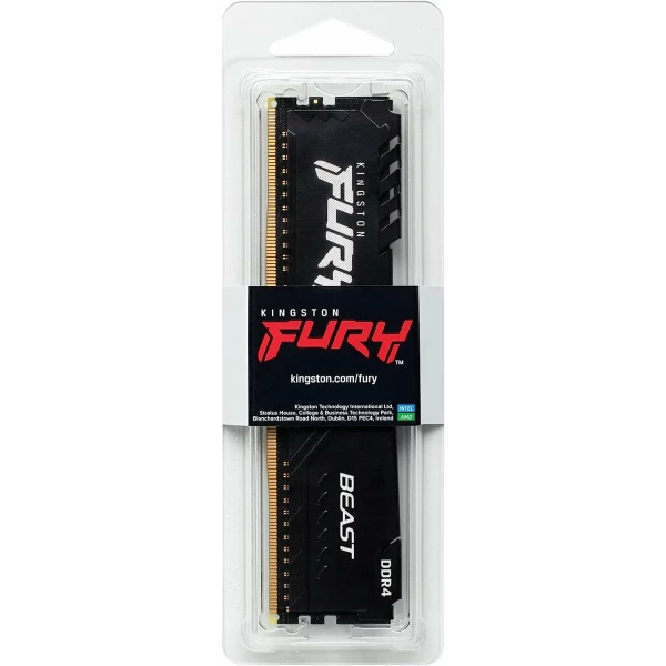 זכרון לנייח Kingston Fury Beast DDR4 16GB 3200Mhz C16 | PC SQUAD