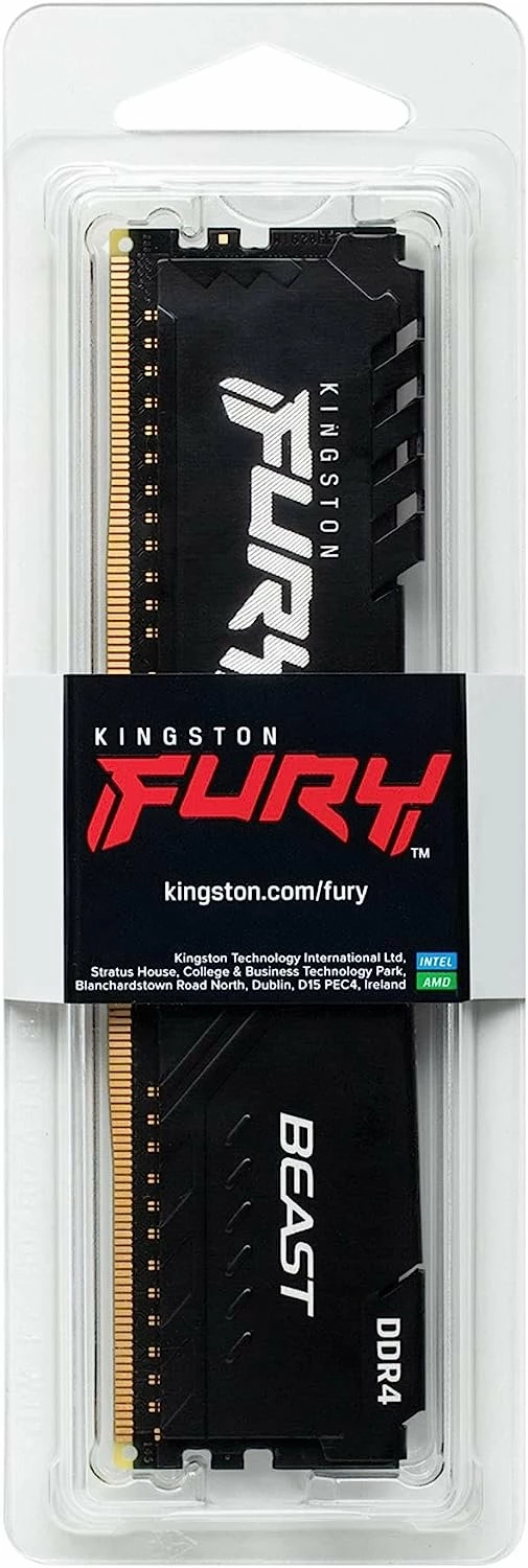 זכרון לנייח Kingston Fury Beast DDR4 16GB 3200Mhz C16 | PC SQUAD