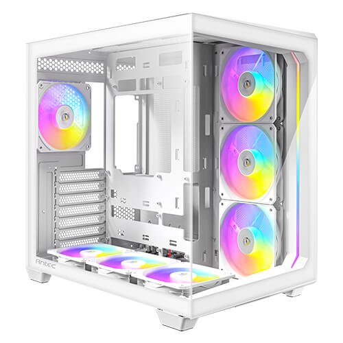 מארז לבן Antec C5 RGB Mid-Tower ATX 7x ARGB FANS Incl Type-C | PC SQUAD