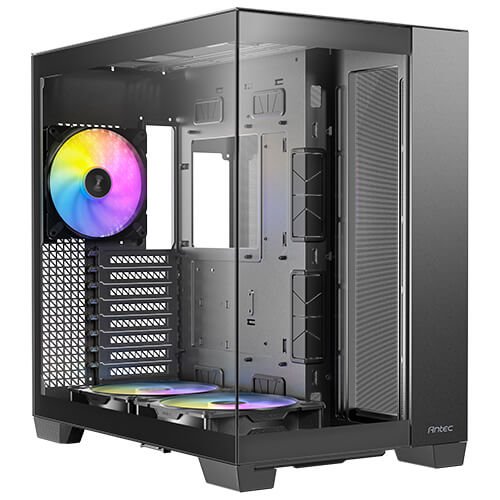מארז שחור Antec C8 RGB E-ATX Mid-Tower 3X ARGB FANS Incl Black | PC SQUAD