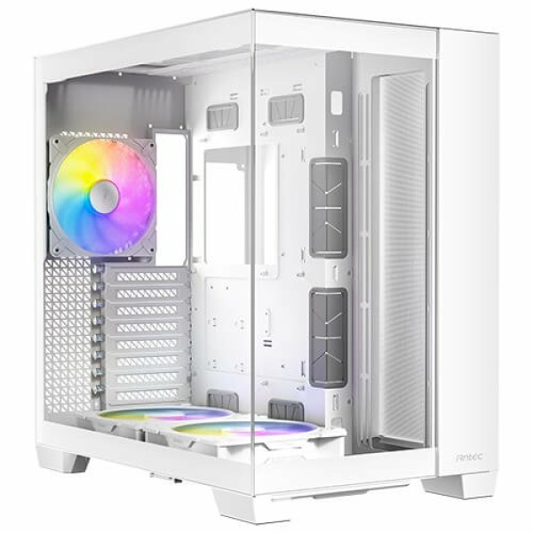 מארז לבן Antec C8 RGB E-ATX Mid-Tower 3X ARGB FANS Incl White | PC SQUAD
