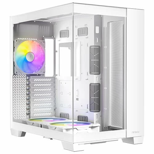 מארז לבן Antec C8 RGB E-ATX Mid-Tower 3X ARGB FANS Incl White | PC SQUAD