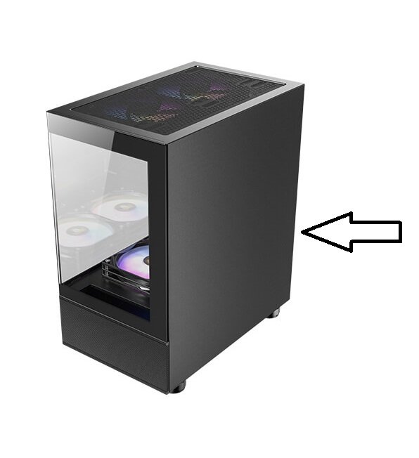 צד ימין למארז שחור ANTEC CX200M | PC SQUAD