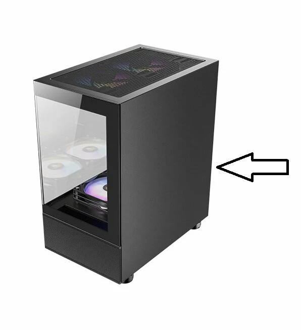 צד ימין למארז שחור ANTEC CX200M | PC SQUAD