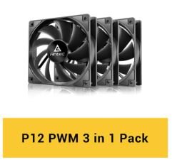 מאורר למארז Antec P12 PWM 120mm Hydraulic Bearing 4 Pin 3PACK BLK | PC SQUAD