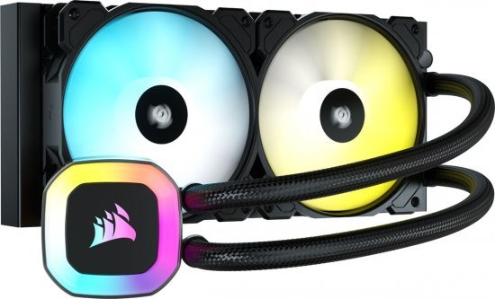 קירור נוזלי Corsair H100 RGB 240mm Liquid CPU Cooler | PC SQUAD