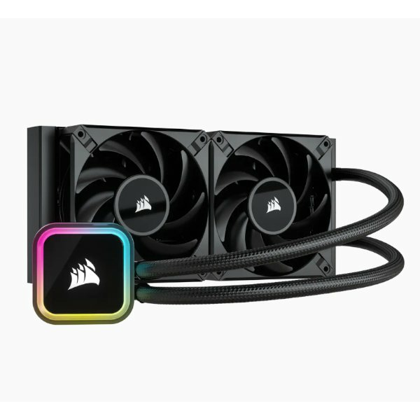 קירור נוזלי כפול Corsair ICUE H100i RGB ELITE AMD/INTEL | PC SQUAD