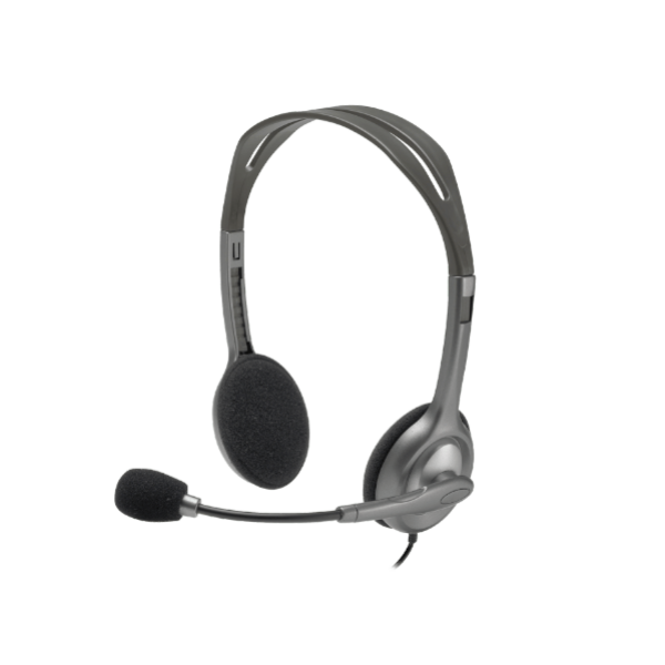 אוזניות לוגיטק MIC + Headset H110 DUAL PL PLUG | PC SQUAD