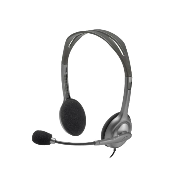 אוזניות לוגיטק MIC + Headset H110 DUAL PL PLUG | PC SQUAD