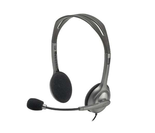 אוזניות לוגיטק MIC + Headset H110 DUAL PL PLUG | PC SQUAD