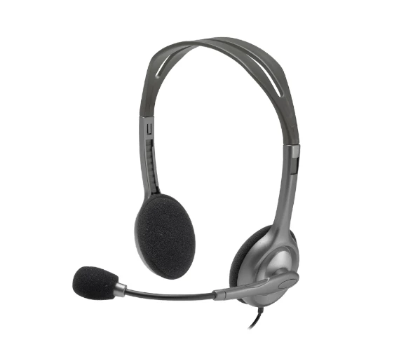 אוזניות לוגיטק MIC + Headset H110 DUAL PL PLUG | PC SQUAD