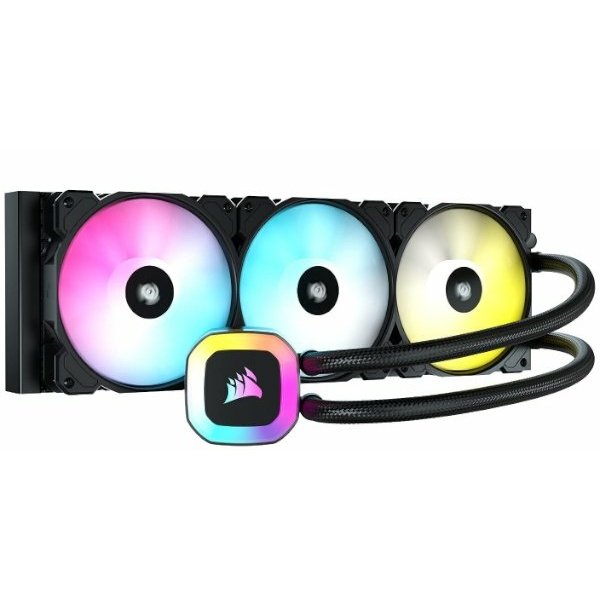 קירור נוזלי משולש Corsair H150 RGB 360mm Liquid CPU Cooler | PC SQUAD