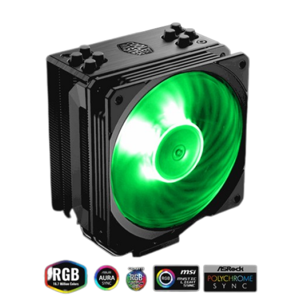 קירור אוויר למעבד Cooler Master HYPER RGB 212 Black Edition | PC SQUAD