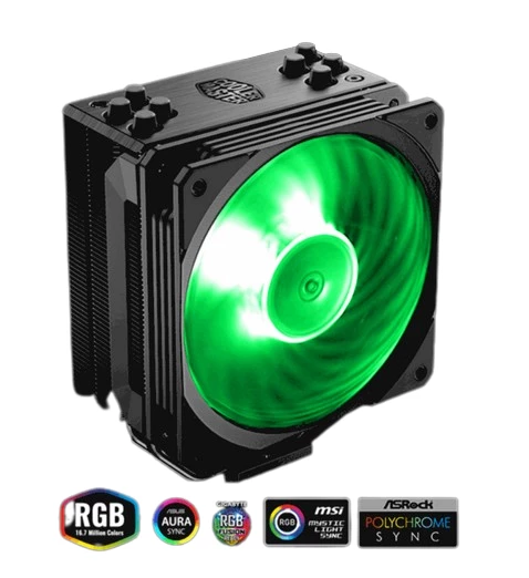 קירור אוויר למעבד Cooler Master HYPER RGB 212 Black Edition | PC SQUAD