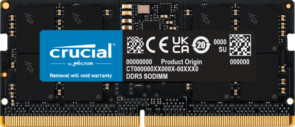 זכרון לנייד Crucial 16GB DDR5-5600 C46 SODIMM | PC SQUAD