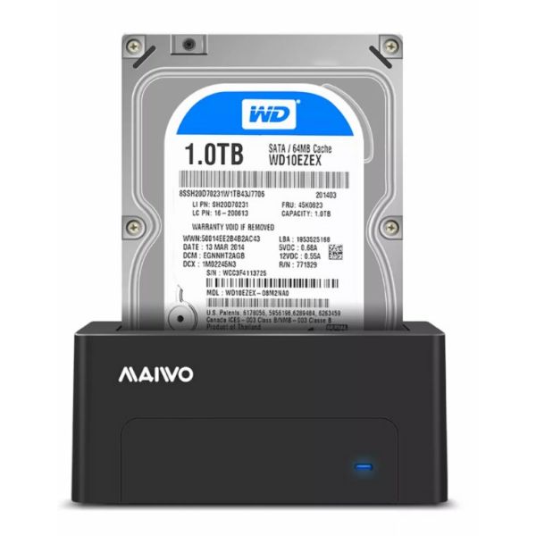 תחנת עגינה לדיסק בודד 3.5/2.5 MAIVO Single HDD DOCKING STATION | PC SQUAD