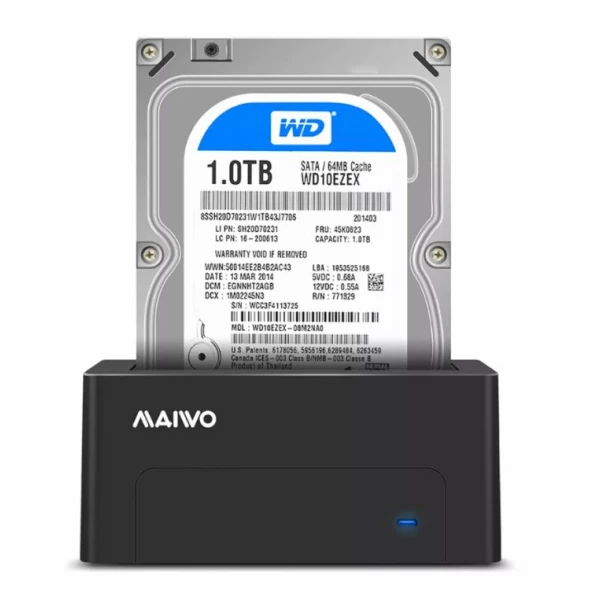 תחנת עגינה לדיסק בודד 3.5/2.5 MAIVO Single HDD DOCKING STATION | PC SQUAD