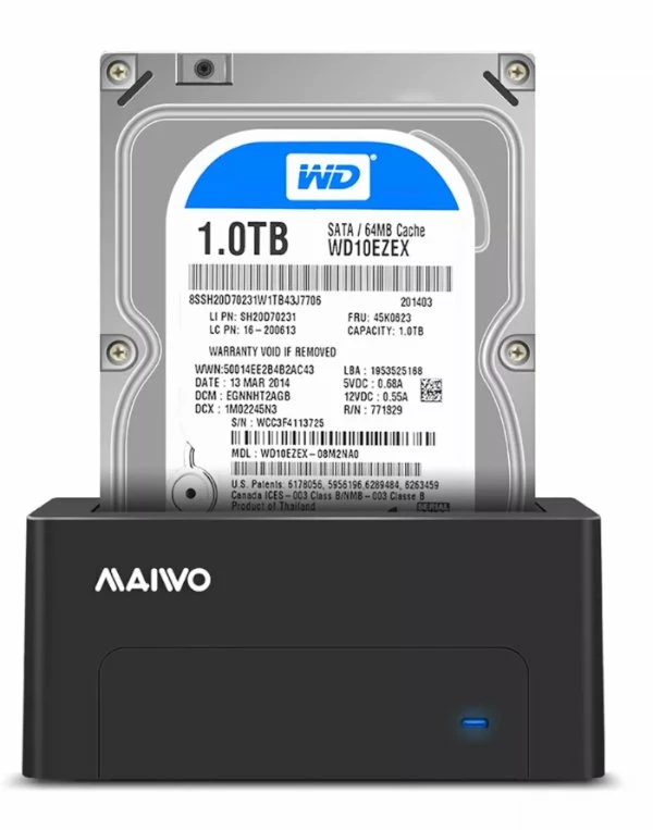 תחנת עגינה לדיסק בודד 3.5/2.5 MAIVO Single HDD DOCKING STATION | PC SQUAD