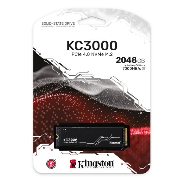 דיסק פנימי Kingston KC3000 2048GB NVME Gen4 7000/7000 R/W | PC SQUAD