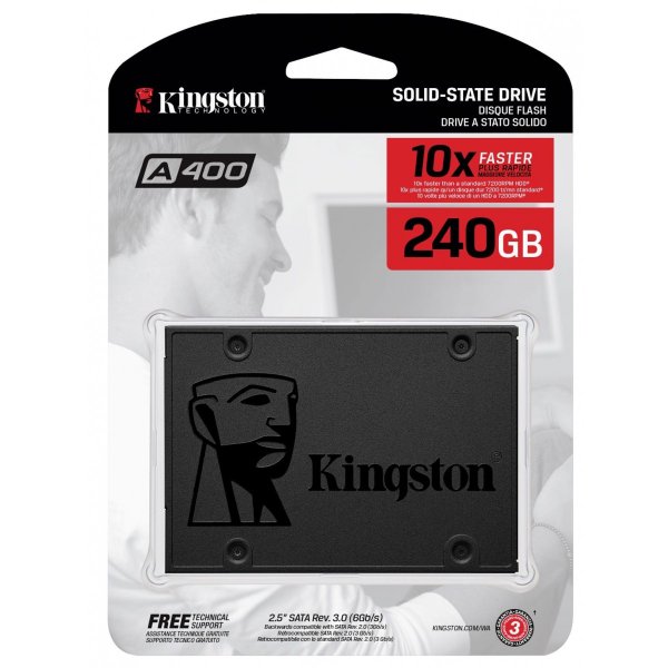 דיסק פנימי 2.5 SSD Kingston 240GB A400 | PC SQUAD