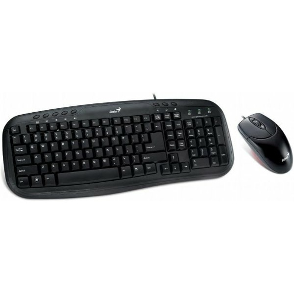 סט חוטי Genius Smart KM-200 Keyboard and Mouse USB Black | PC SQUAD