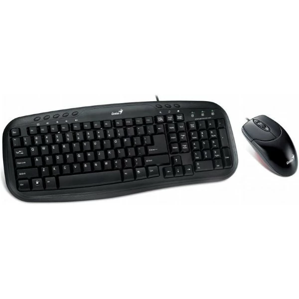 סט חוטי Genius Smart KM-200 Keyboard and Mouse USB Black | PC SQUAD