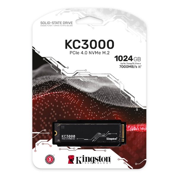 דיסק פנימי Kingston KC3000 1024GB NVME Gen4 7000/6000 R/W | PC SQUAD
