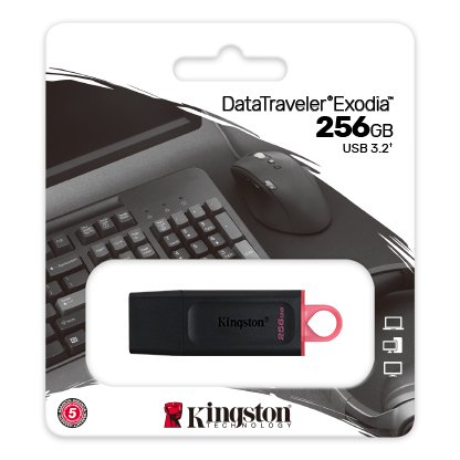 זכרון נייד Kingstone DataTraveler Exodia 256GB USB 3.2 | PC SQUAD
