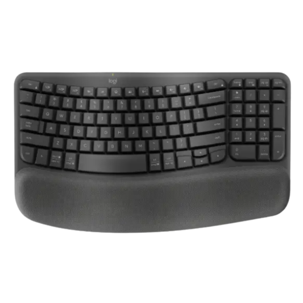 מקלדת ארגונומית אלחוטית LOGITECH LOGI Wave Keys | PC SQUAD