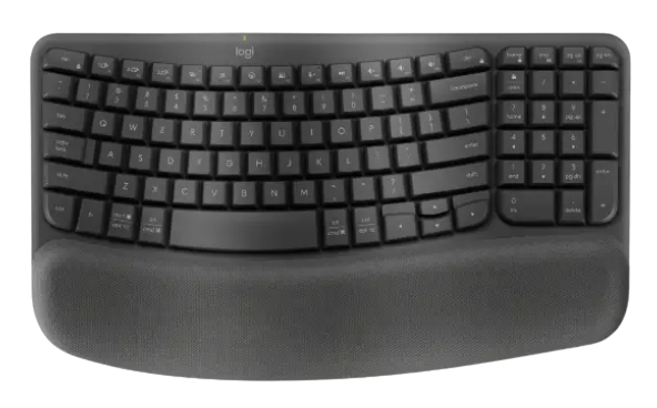 מקלדת ארגונומית אלחוטית LOGITECH LOGI Wave Keys | PC SQUAD