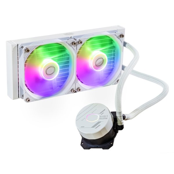 קירור נוזלי Cooler Master MB240 L CORE White ARGB 2X120 | PC SQUAD