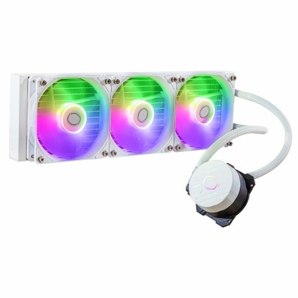 ק.נוזלי Cooler Maste MASTERLIQUID 360L CORE ARGB WHITE | PC SQUAD