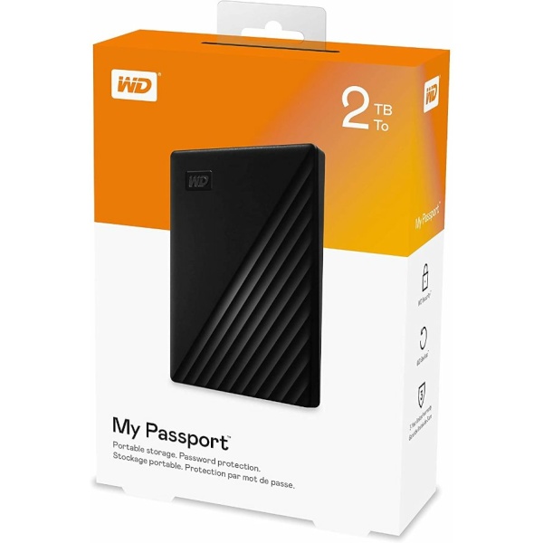 דיסק חיצוני Western Digital My Passport 2TB 2.5 USB 3.2 GEN1 | PC SQUAD
