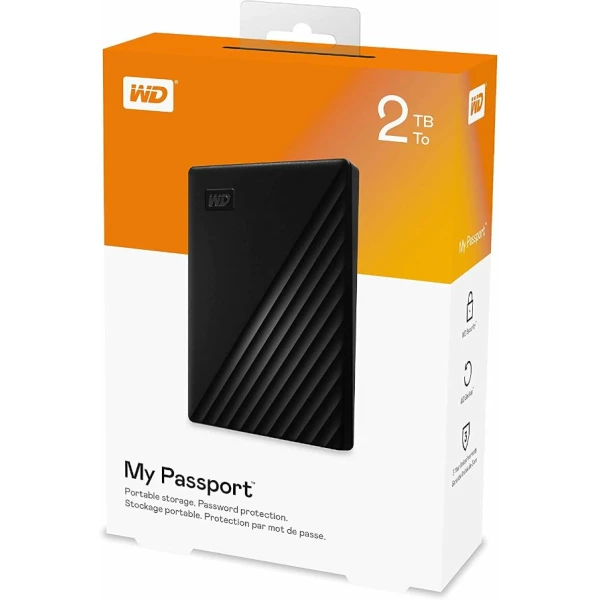 דיסק חיצוני Western Digital My Passport 2TB 2.5 USB 3.2 GEN1 | PC SQUAD