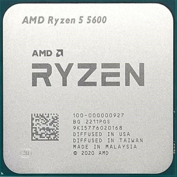 מעבד AMD Ryzen 5 5600 3.5Ghz 4.4Ghz AM4 Tray no Fan No GPU | PC SQUAD