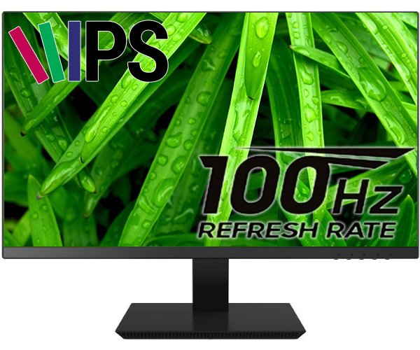 מסך Solid H2391P FHD 23.8 IPS 5Ms VGA HDMI frameless 100Hz Black | PC SQUAD
