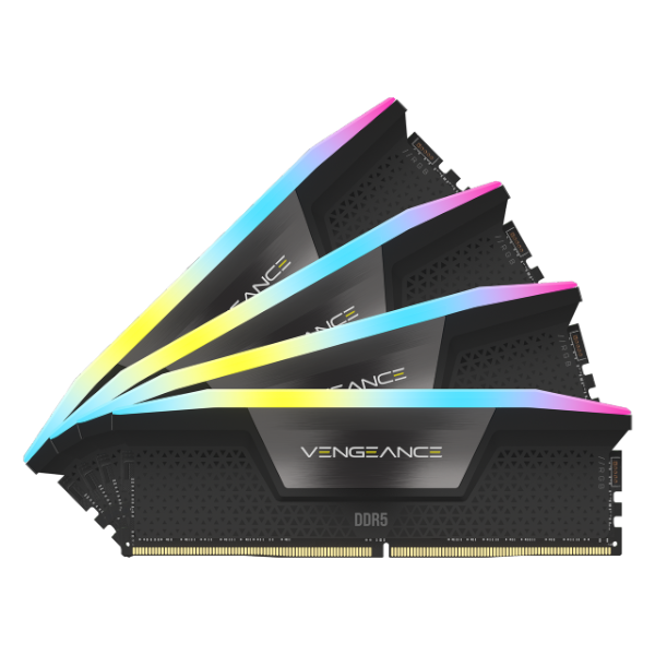 ז. לנייח CORSAIR VENGEANCE RGB 64GB 4x16GB DDR5 6200MHz C32 | PC SQUAD