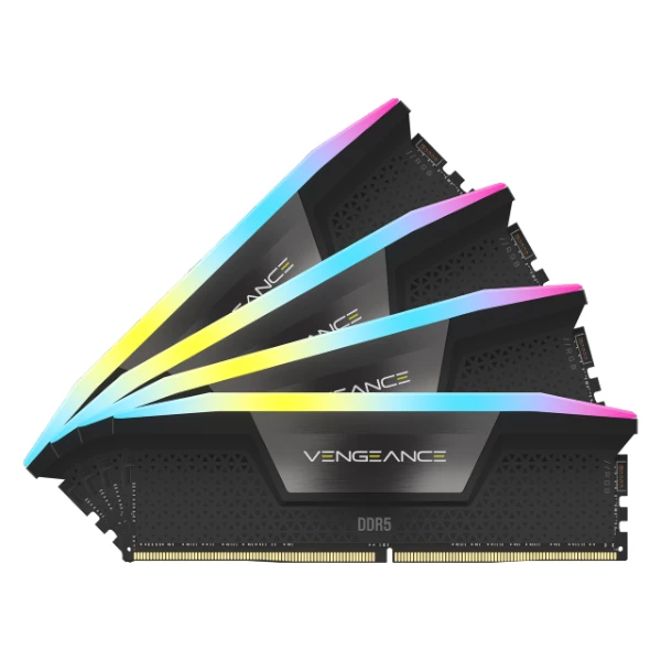 ז. לנייח CORSAIR VENGEANCE RGB 64GB 4x16GB DDR5 6200MHz C32 | PC SQUAD