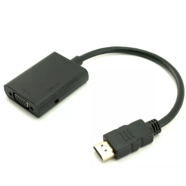 מתאם HDMI To VGA With Audio Output Adapter | PC SQUAD