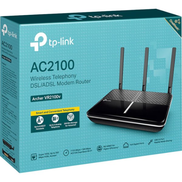 נתב TPLINK ARCHER VR600 AC2100 Wireless Gigabit VDSL/ADSL | PC SQUAD