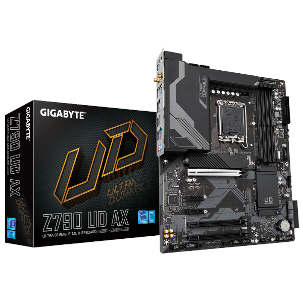 לוח אם Gigabyte Z790 UD AX 1.1 WIFI 6E PCIE5.0 lan 2.5GbE ATX | PC SQUAD