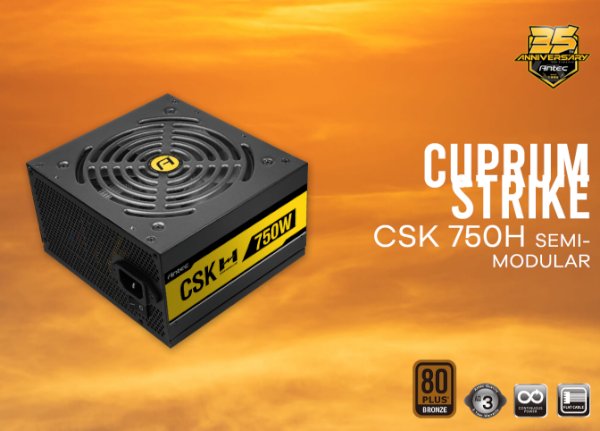 ספק כוח ANTEC CSK 750H Semi Modular 750W 80 PLUS Bronze 120MM Fan | PC SQUAD