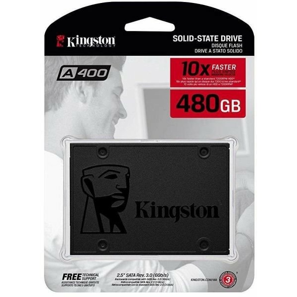 דיסק פנימי 2.5 Kingston A400 480GB SSD 3D NAND | PC SQUAD