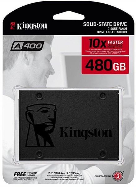 דיסק פנימי 2.5 Kingston A400 480GB SSD 3D NAND | PC SQUAD