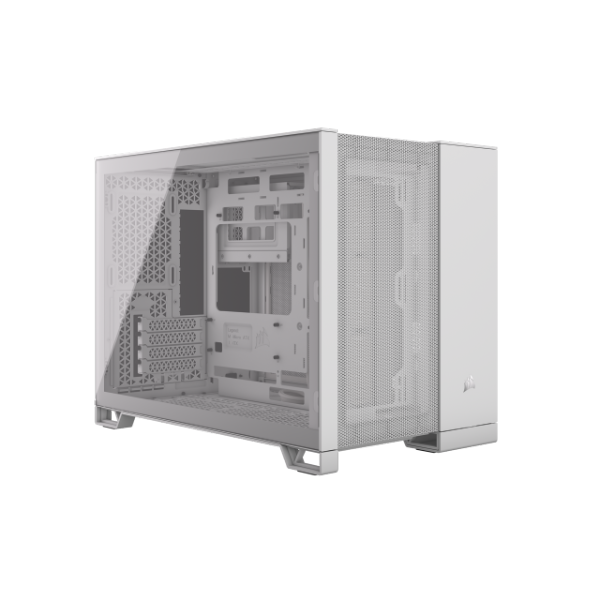מארז Corsair 2500D AIRFLOW Mini-Tower mATX White NO FANS | PC SQUAD