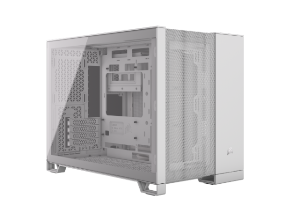 מארז Corsair 2500D AIRFLOW Mini-Tower mATX White NO FANS | PC SQUAD