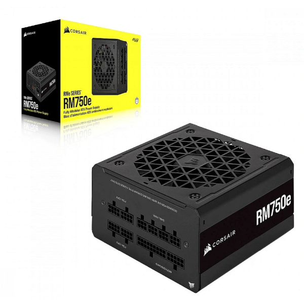 ספק כוח Corsair RM750e Fully modular 80Plus Gold ATX3.0 PCIE5.0 | PC SQUAD